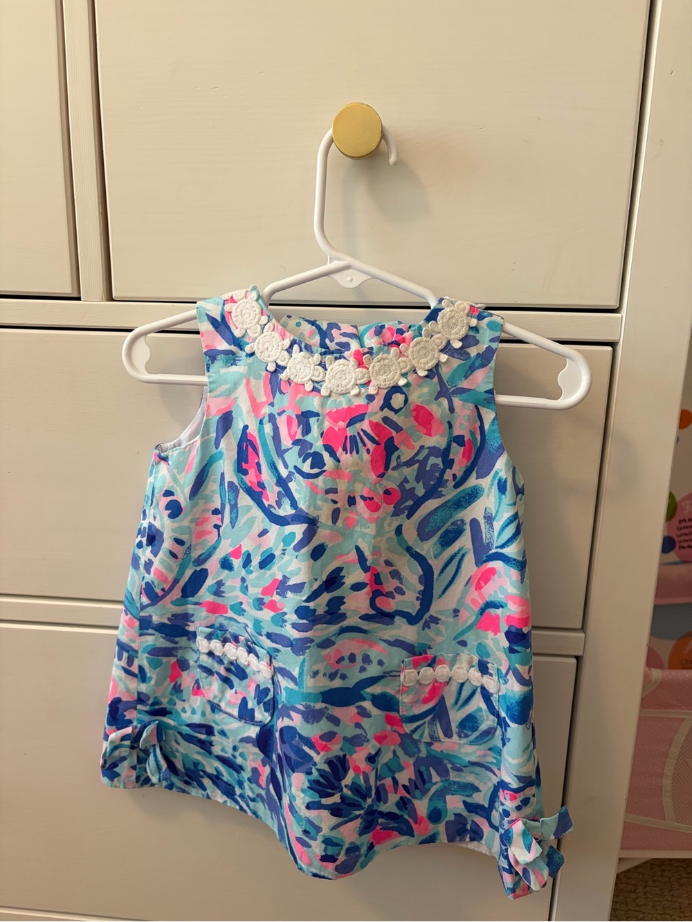 Lilly Pulitzer Party Wave Shift Dress & Bloomers 12-18 Months
